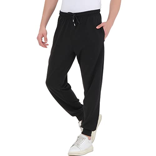 Smith & Solo Jogginghose Herren – Jogger Männer Modern | Baumwolle Jungen Slim Fit Freizeithose | | Sporthose – Training – Trainingshose | (Schwarz, M) von Smith & Solo