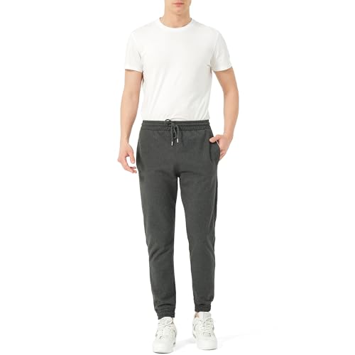 Smith & Solo Jogginghose Herren – Trainingshose mit Gummibund, Sporthose Herren Lang Freizeithose, Activewear Sweatpants Fitness, Laufen und Freizeit (Anthrazit, 3XL) von Smith & Solo