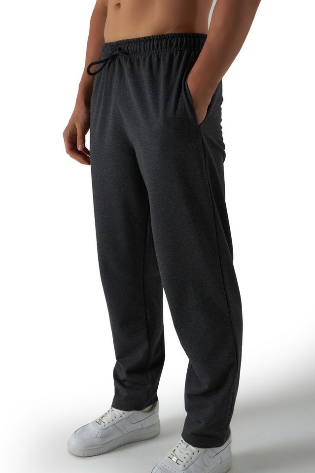 Smith & Solo Jogginghose Herren Sporthose Trainingshose Sweathose (1-tlg) Anthrazit, Gerade von Smith & Solo