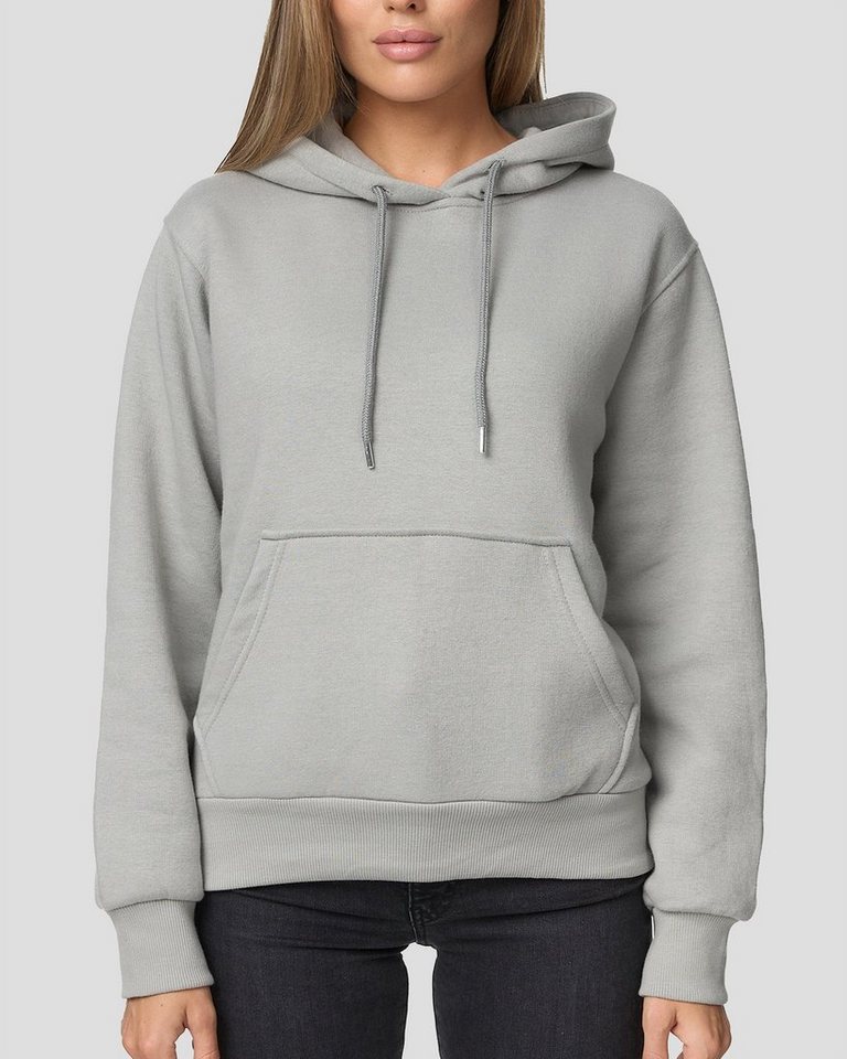 Smith & Solo Kapuzensweatshirt Hoodie Damen Kapuzenpullover (1-tlg) mit Kangurutasche, mit Kapuze, Slim Fit von Smith & Solo