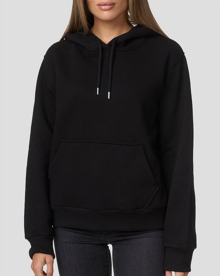 Smith & Solo Kapuzensweatshirt Hoodie Damen Kapuzenpullover (1-tlg) mit Kangurutasche, mit Kapuze, Slim Fit von Smith & Solo