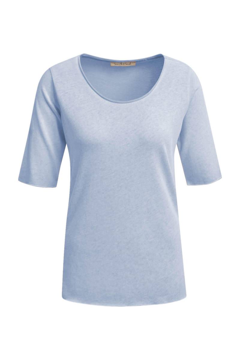 Smith&Soul - Basic Half Slv Knit jeansblue - Gr. - M von Smith&Soul