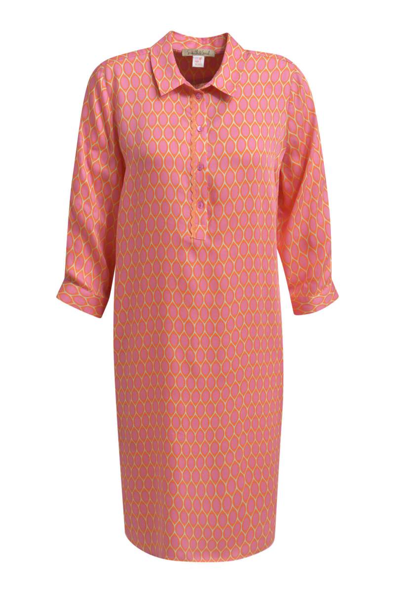 Smith&Soul - Basic Shirt Dress sand print - Gr. - S von Smith&Soul