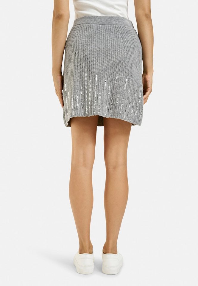 Smith & Soul Bleistiftrock SEQUINS KNIT SKIRT MID GREY von Smith & Soul