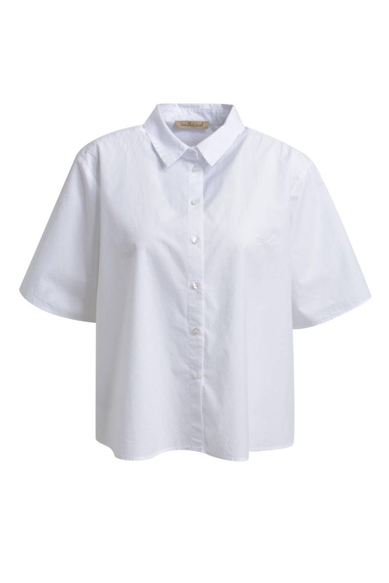 Smith&Soul - Boxy Shirt Collar Blouse white - Gr. - M von Smith&Soul