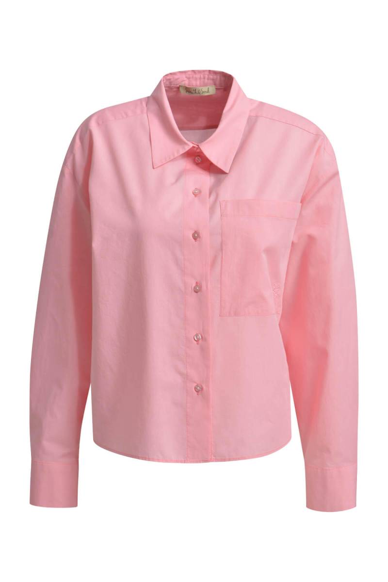 Smith&Soul - Boxy shirt collar blouse bubblegum - Gr. - M von Smith&Soul