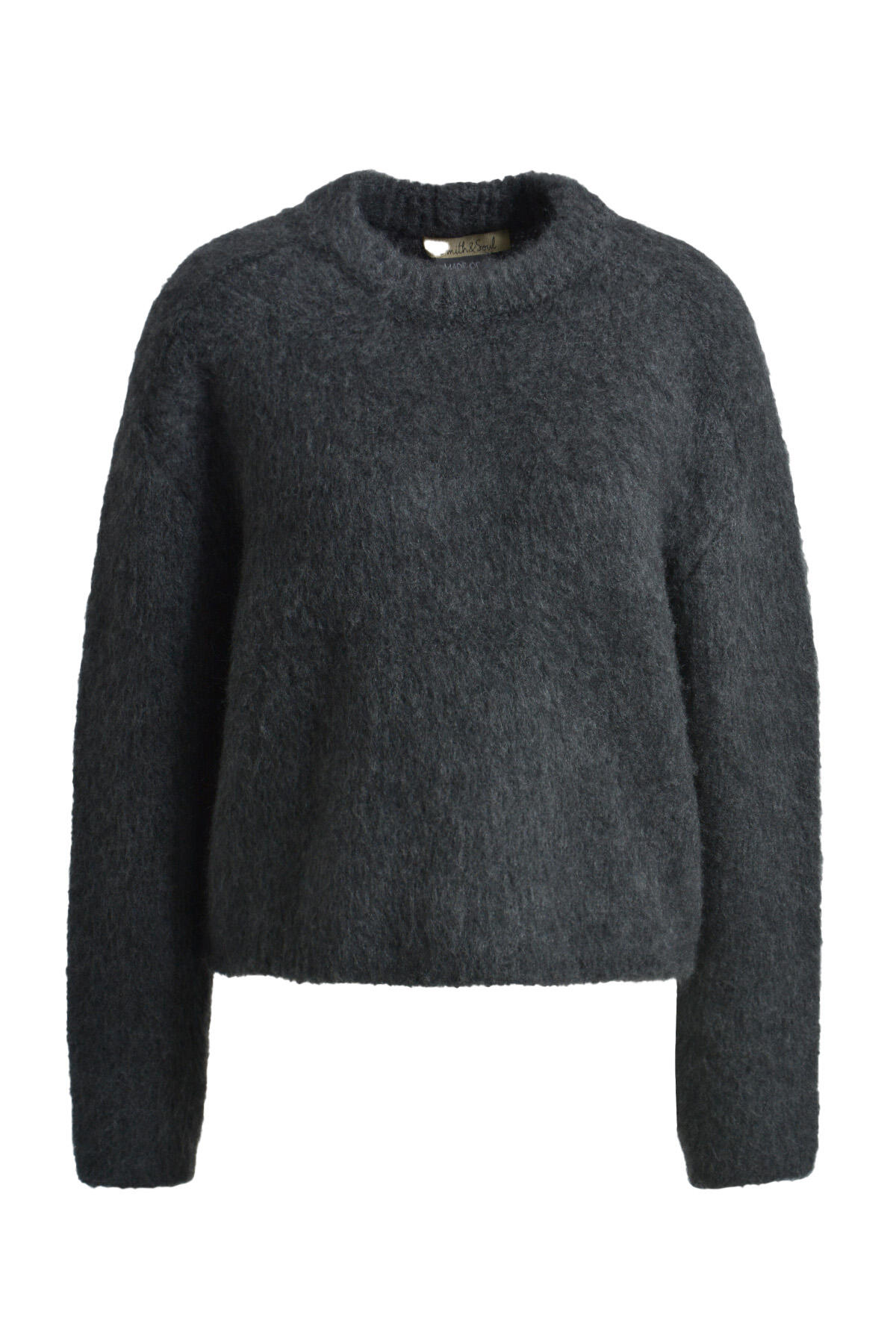 Smith&Soul - Brushed Raglan Pullover anthracite melange - Gr. - M von Smith&Soul