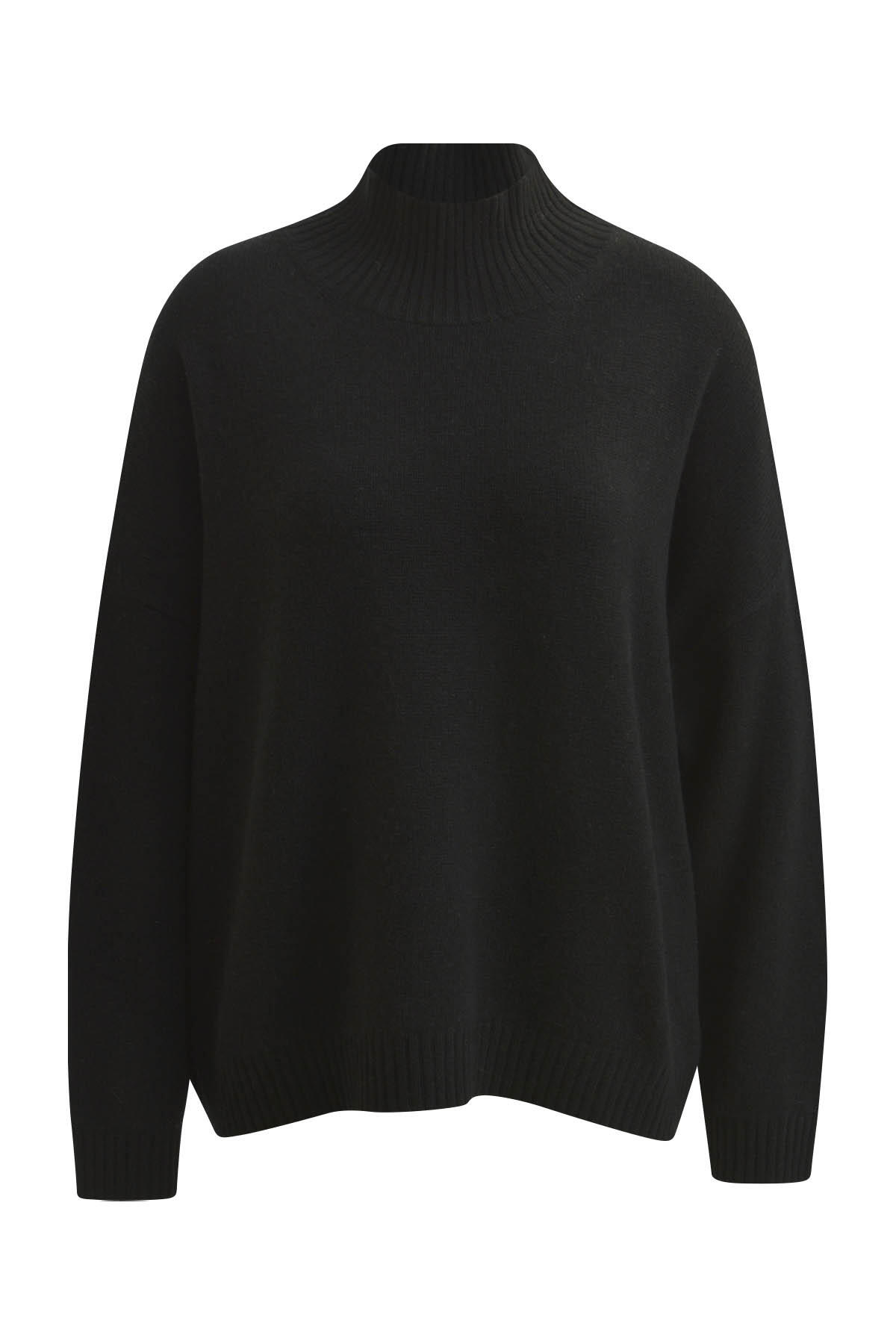 Smith&Soul - Cashmere Blend High Collar Pullover black - Gr. - L von Smith&Soul