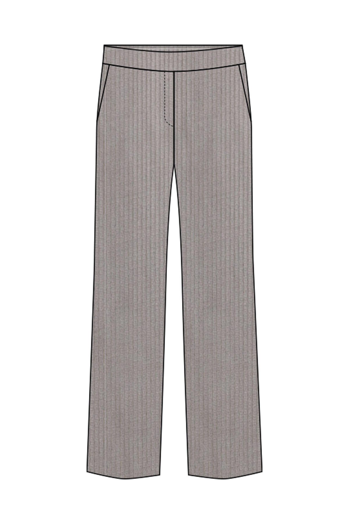Smith&Soul - Corduroy Cropped Pants mid grey - Gr. - M von Smith&Soul