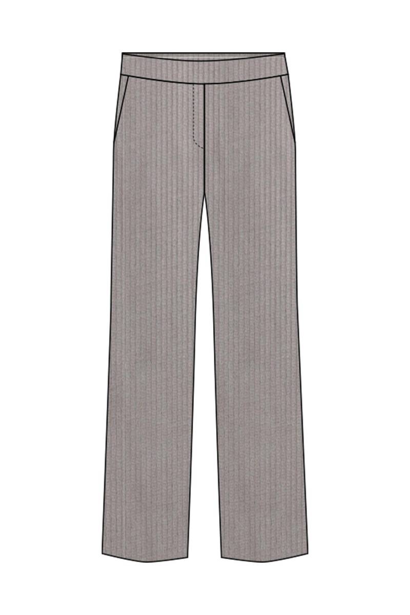Smith&Soul - Corduroy Cropped Pants mid grey - Gr. - M von Smith&Soul