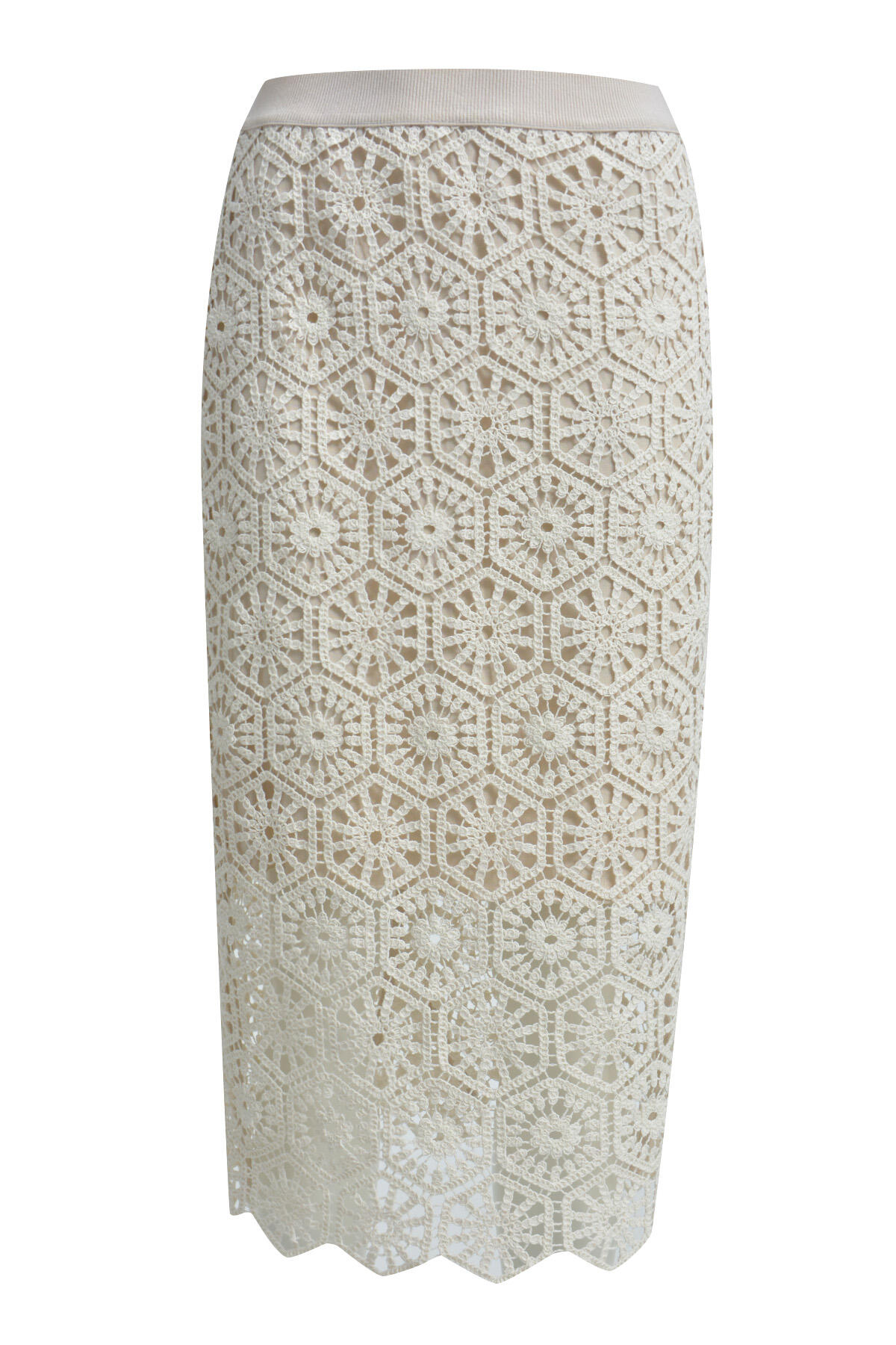 Smith&Soul - Crochet Skirt cream white - Gr. - XS von Smith&Soul
