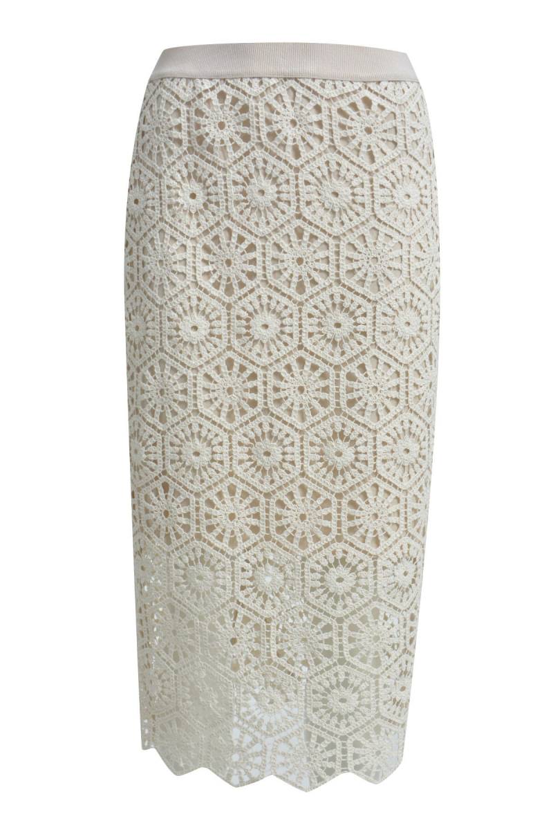 Smith&Soul - Crochet Skirt cream white - Gr. - XS von Smith&Soul
