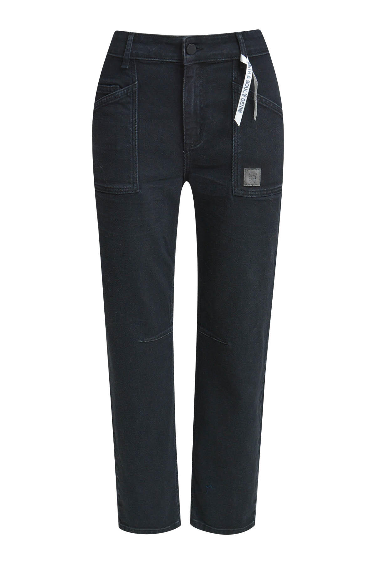 Smith&Soul - Cropped Denim Pants black - Gr. - 29 von Smith&Soul