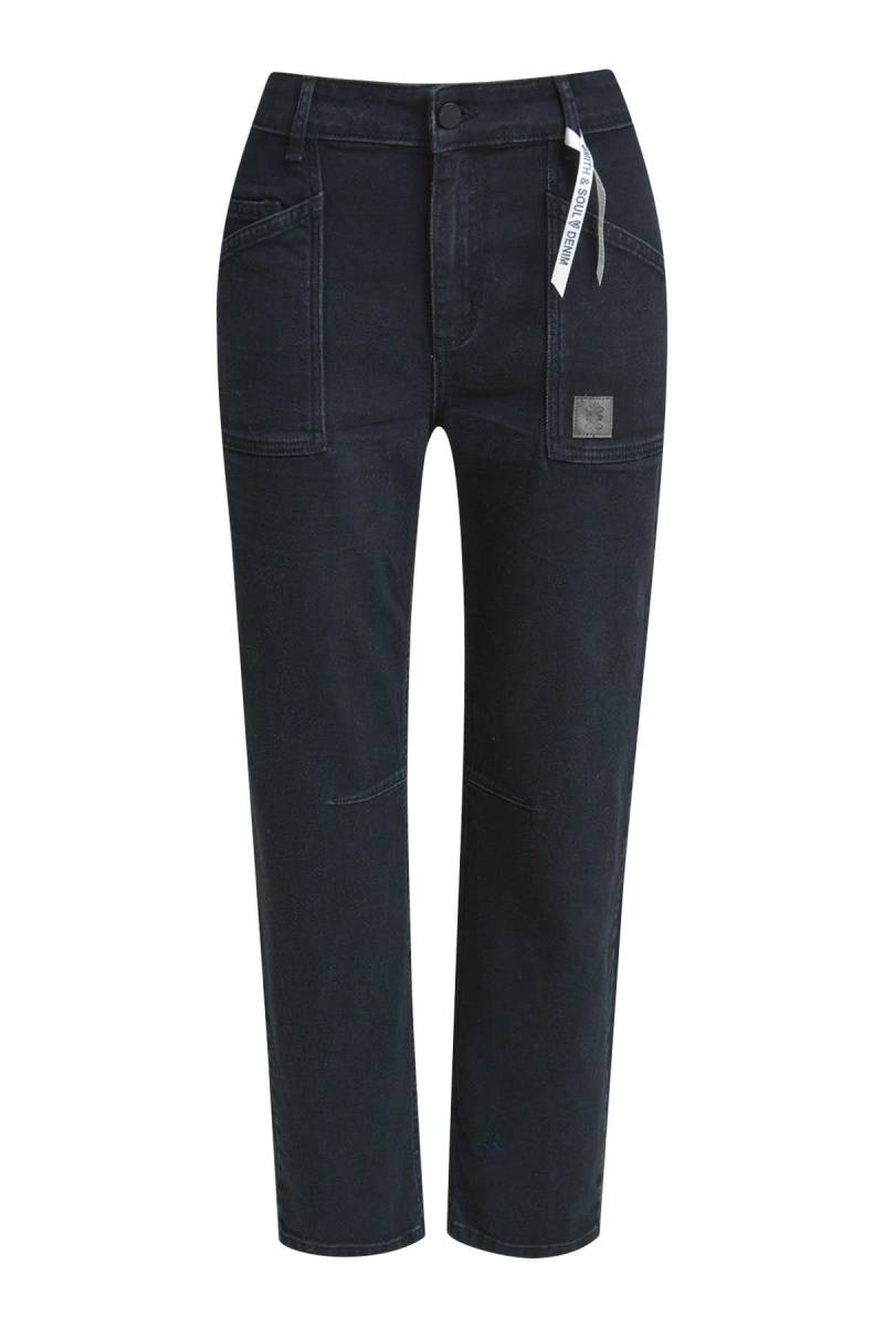 Smith&Soul - Cropped Denim Pants black - Gr. - 29 von Smith&Soul