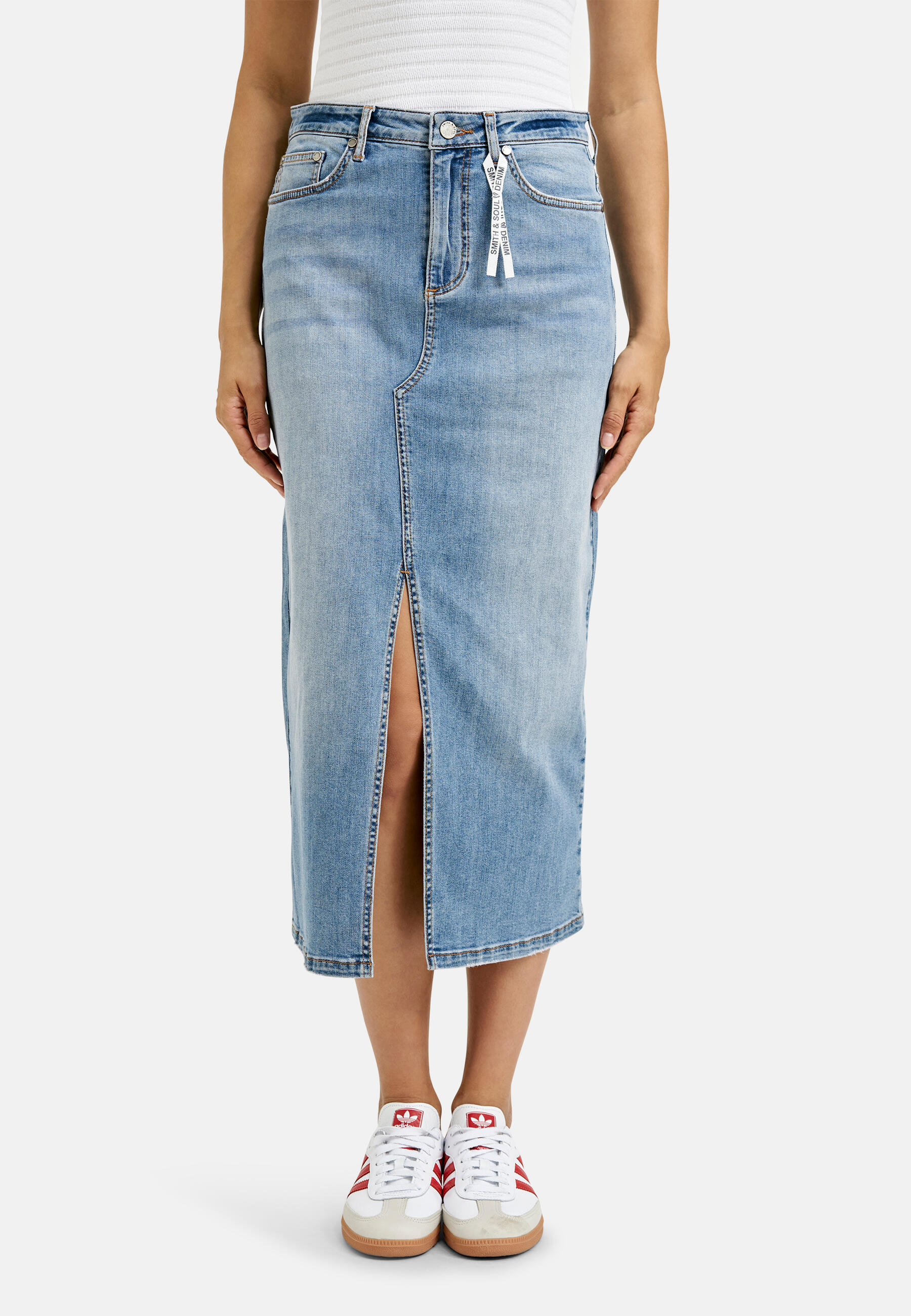 Smith&Soul - Denim skirt denim - Gr. - M von Smith&Soul