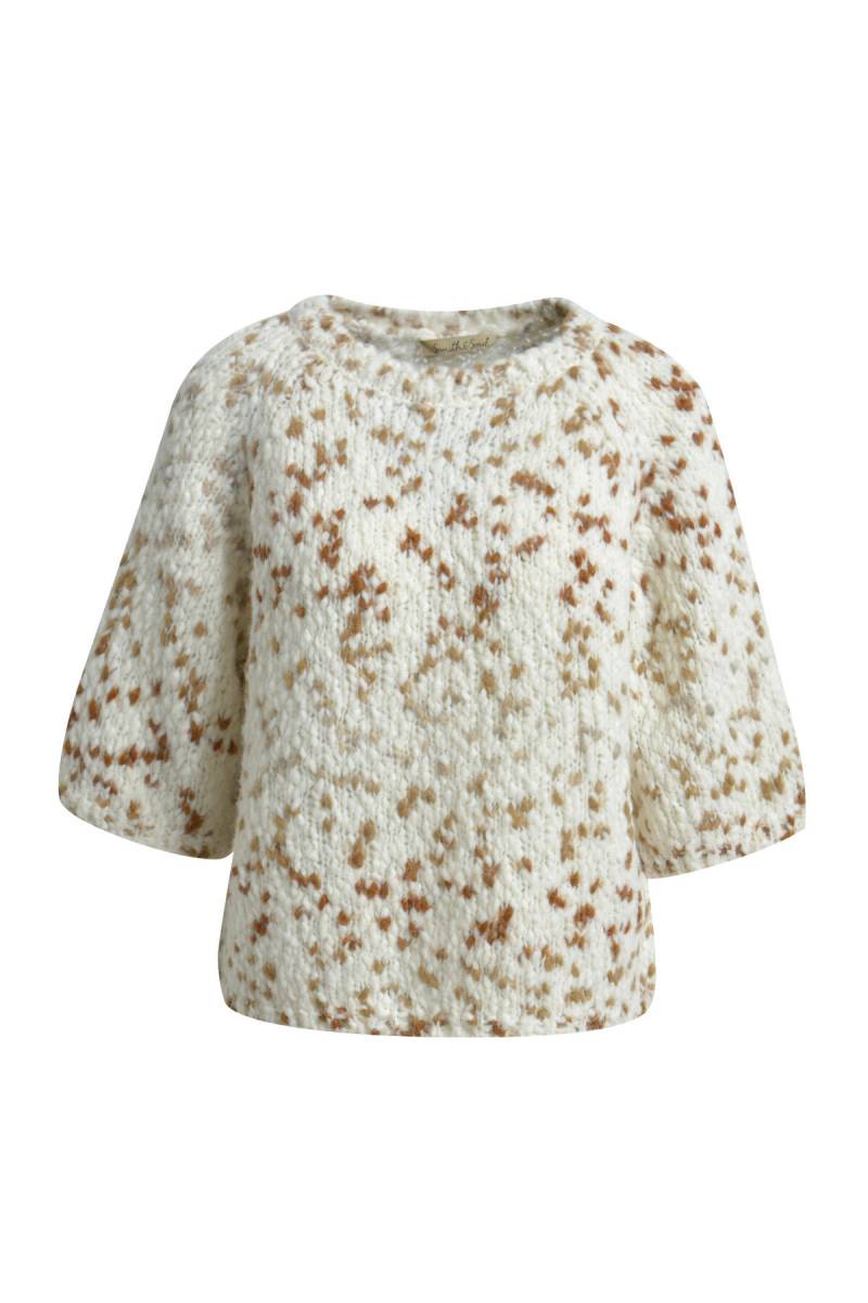 Smith&Soul - Effect Yarn Half Slv Pullover cream white - Gr. - XL von Smith&Soul