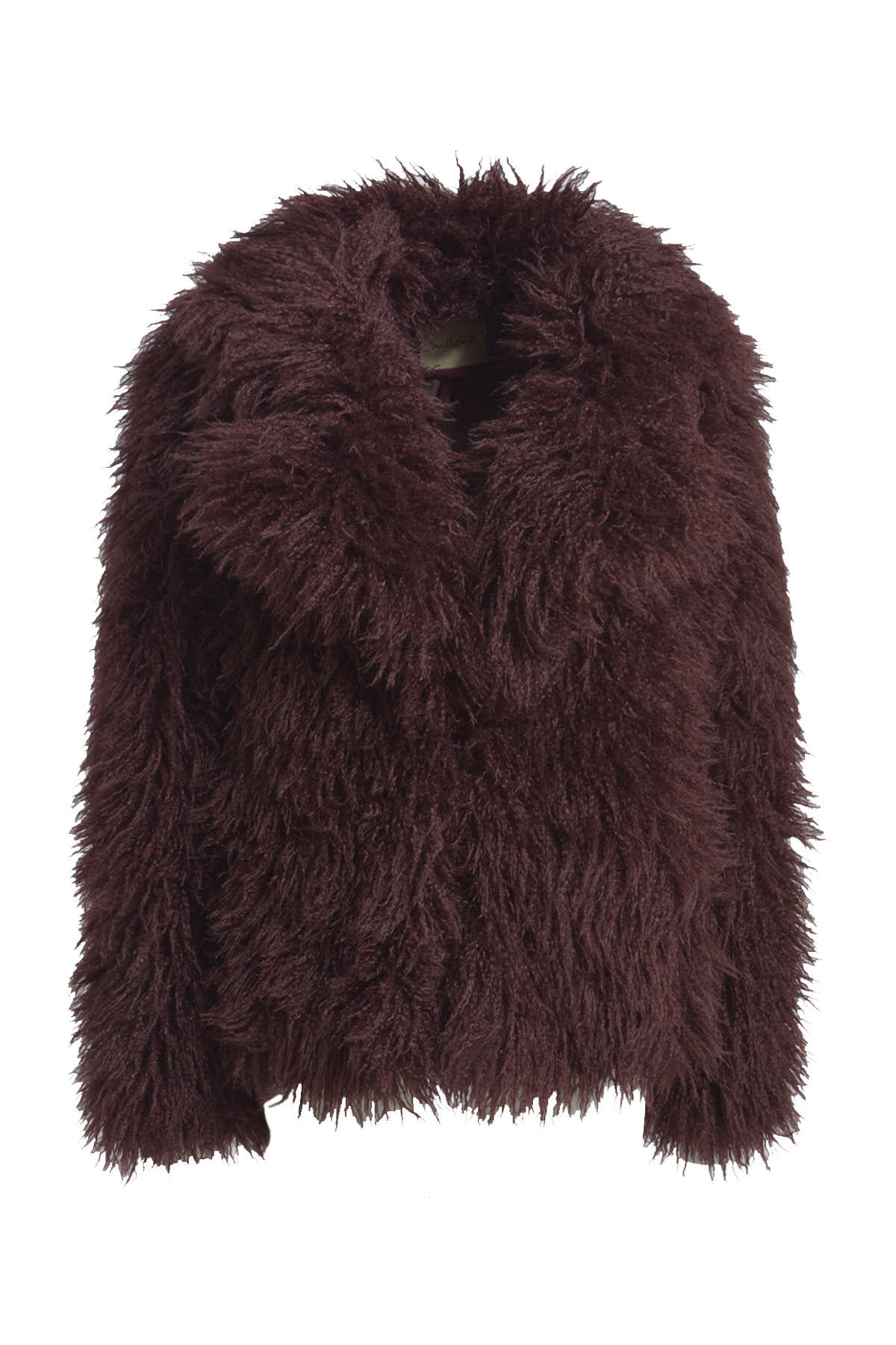 Smith&Soul - Fake Fur Jacket bordeaux - Gr. - S von Smith&Soul