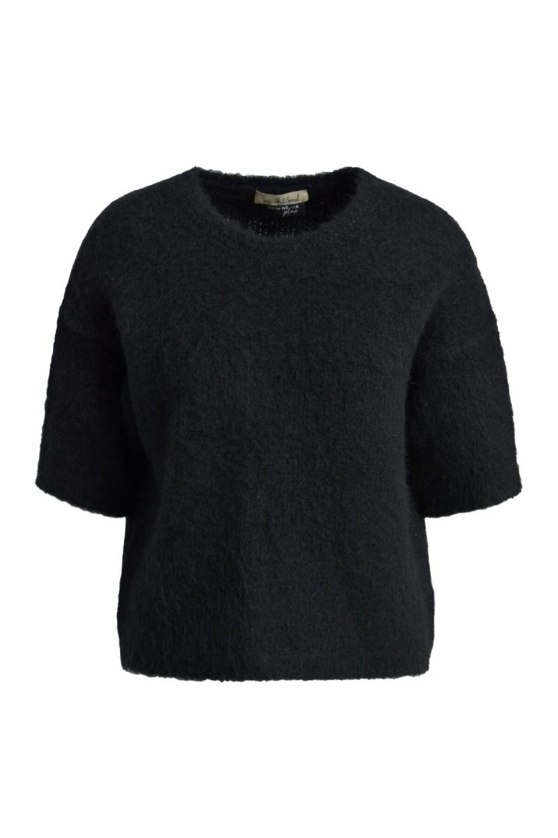 Smith&Soul - Hairy Half Slv Pullover black - Gr. - L von Smith&Soul