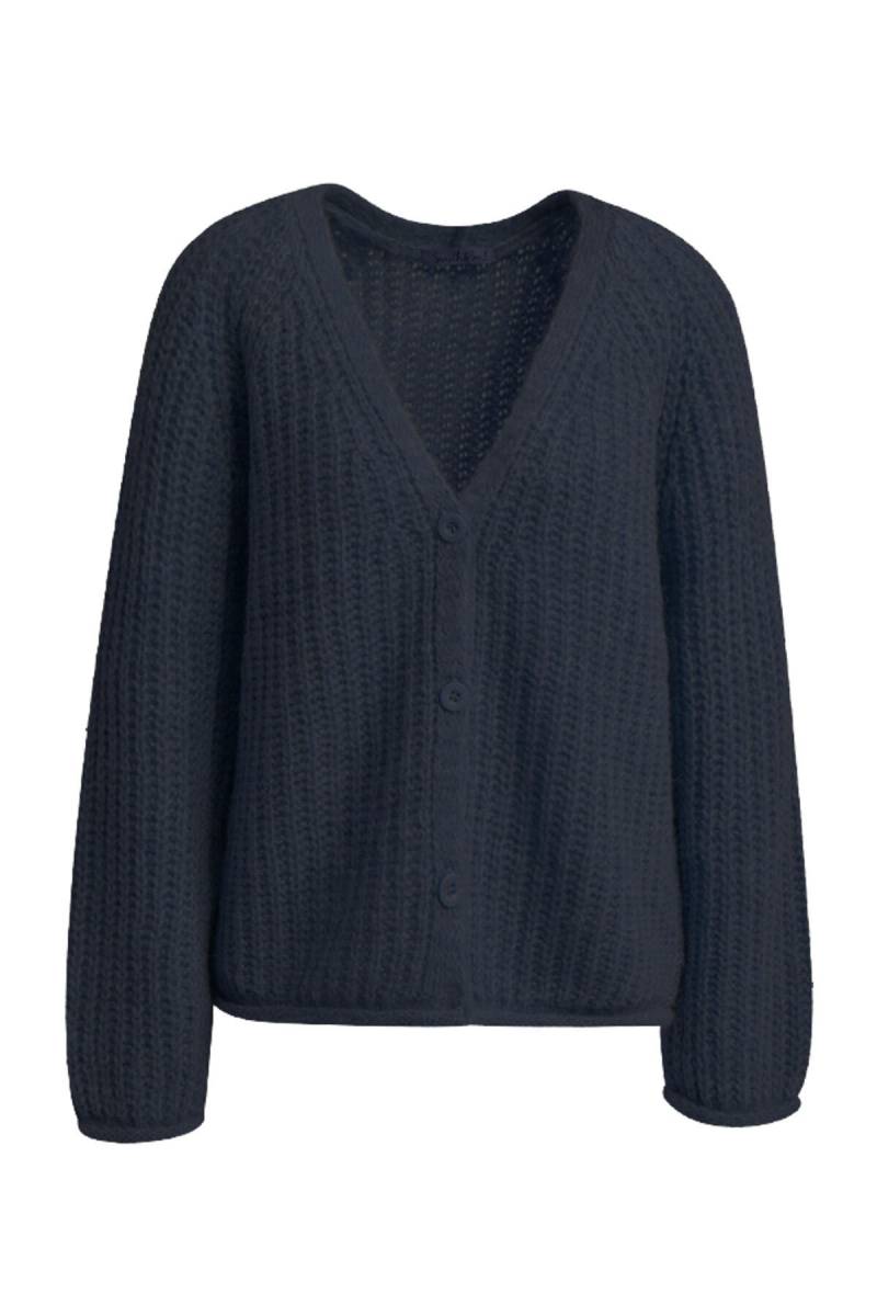 Smith&Soul - Hairy Vneck Cardigan marine - Gr. - S von Smith&Soul