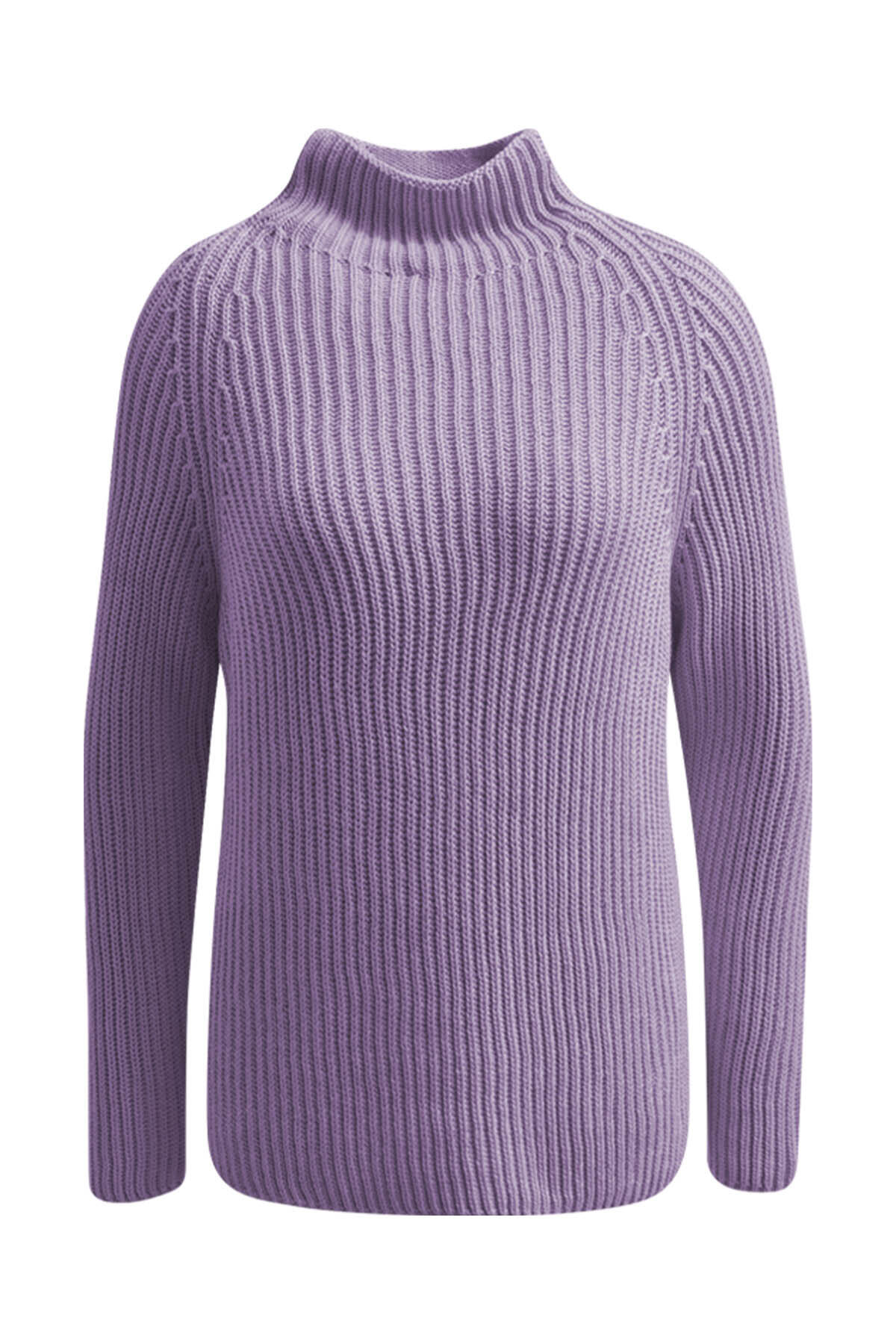 Smith&Soul - High Collar Rib Pullover pastel lilac - Gr. - L von Smith&Soul