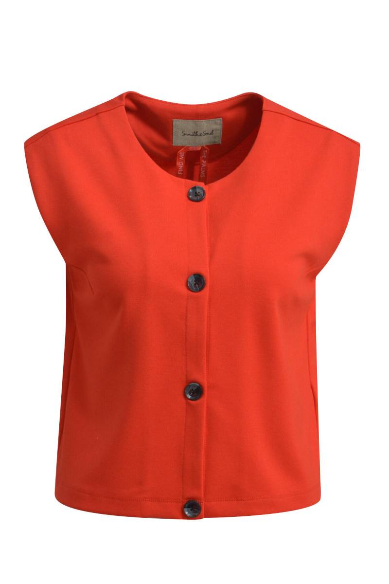 Smith&Soul - Interlock Vest chili - Gr. - L von Smith&Soul