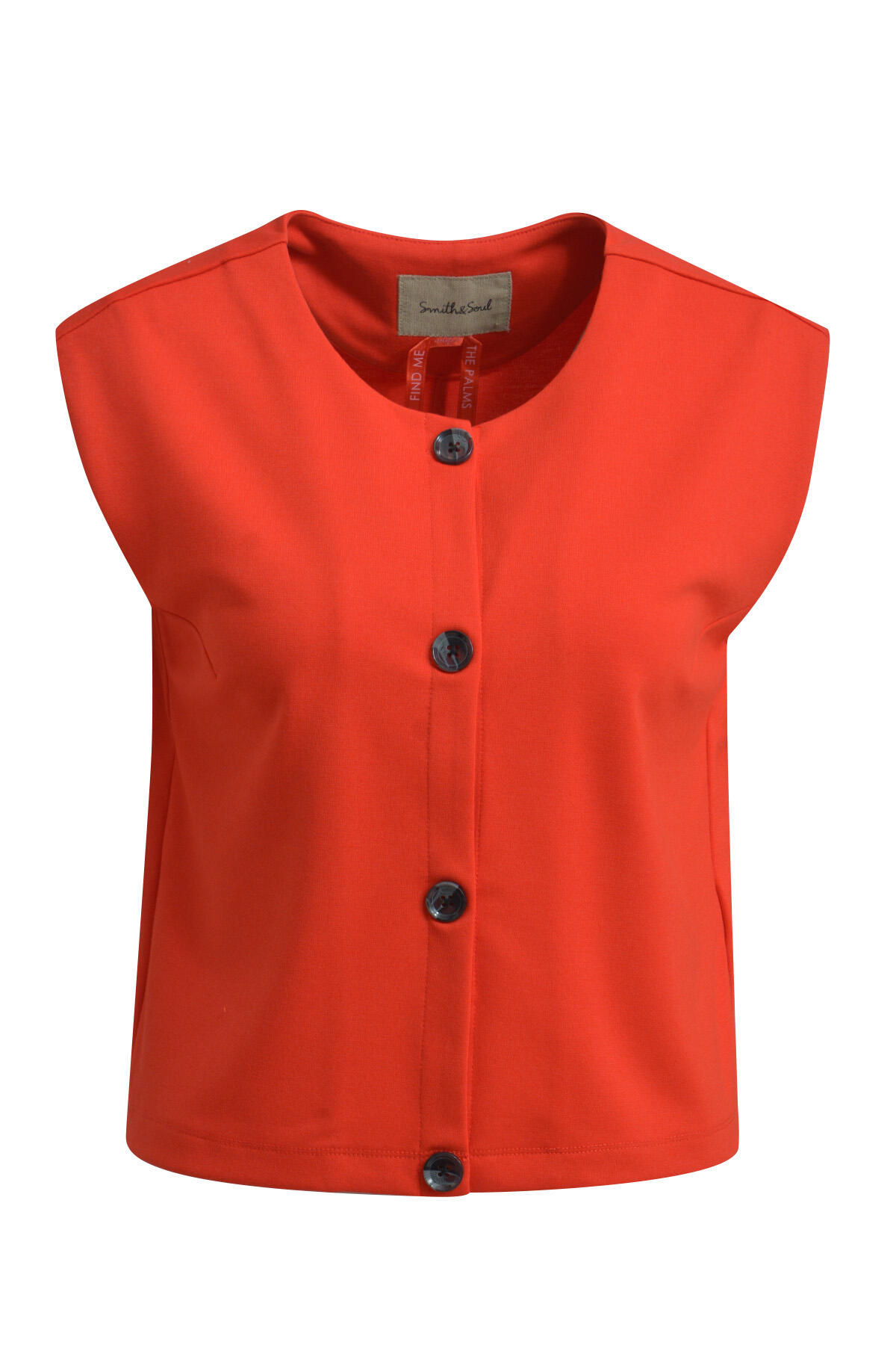 Smith&Soul - Interlock Vest chili - Gr. - S von Smith&Soul