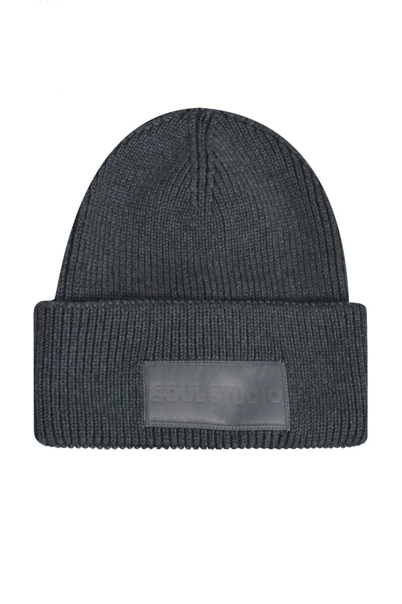 Smith&Soul - Knitted Hat grey melange - Gr. - One Size von Smith&Soul