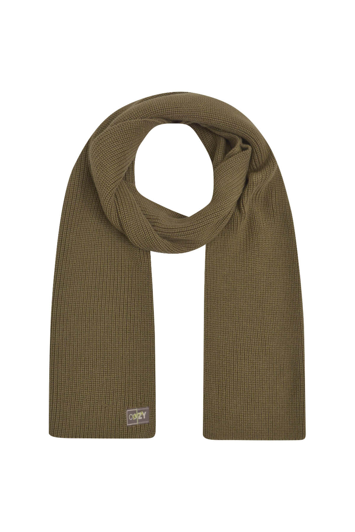 Smith&Soul - Knitted Scarf khaki von Smith&Soul