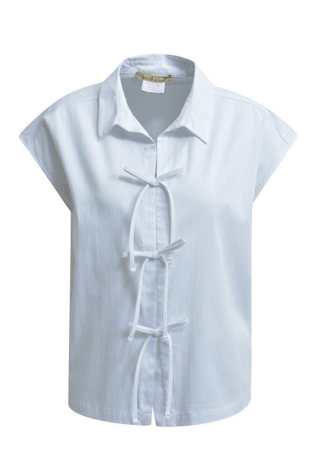 Smith & Soul Langarmbluse DROPPED SHOULDER BOW BLOUSE von Smith & Soul