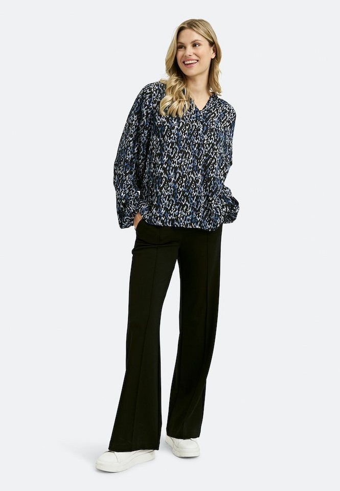 Smith & Soul Langarmbluse FLEWING VOLUME SLEEVE BLOUSE USED BLACK PRINT von Smith & Soul