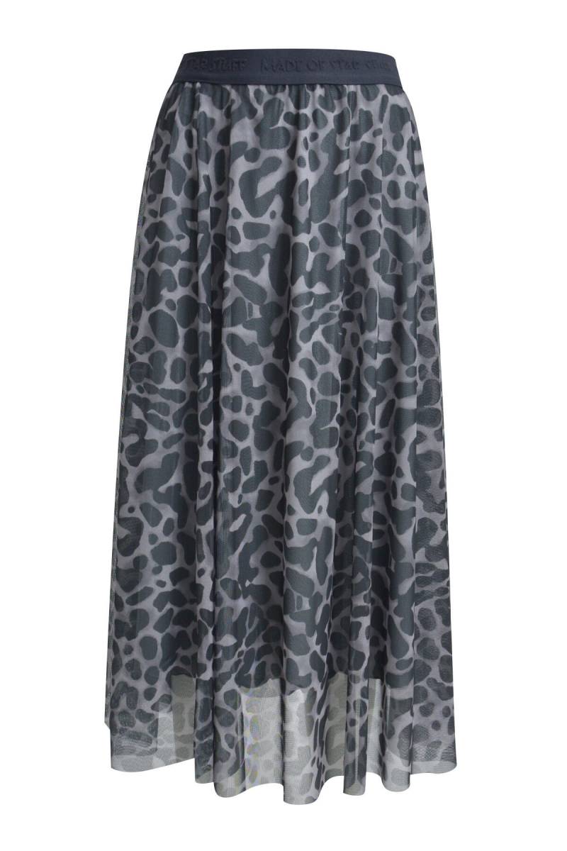 Smith&Soul - Leo Mesh Skirt grey melange print - Gr. - XS von Smith&Soul