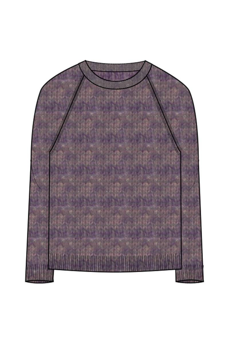 Smith&Soul - Links Links Round Neck Pullover pastel lilac - Gr. - M von Smith&Soul