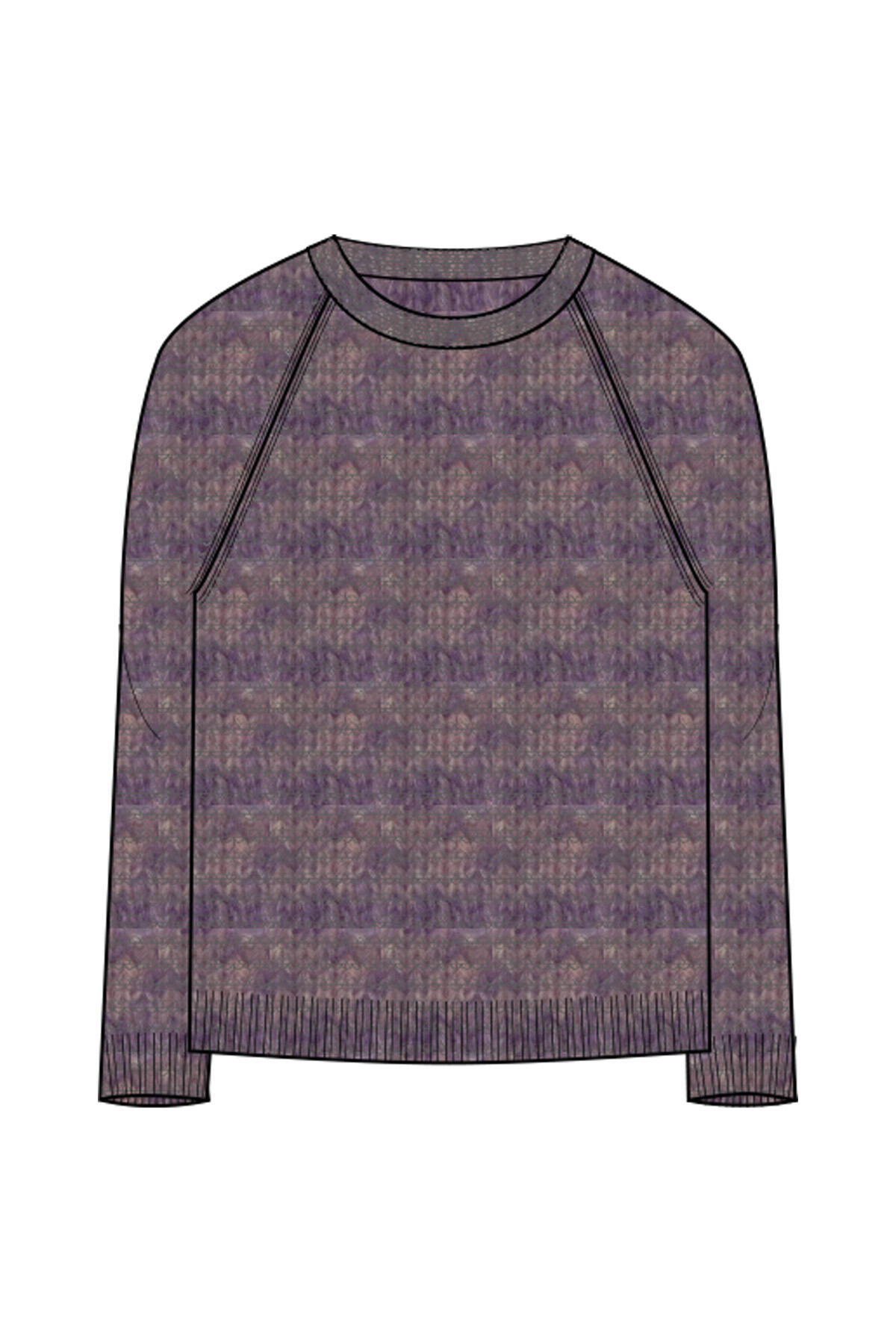 Smith&Soul - Links Links Round Neck Pullover pastel lilac - Gr. - S von Smith&Soul