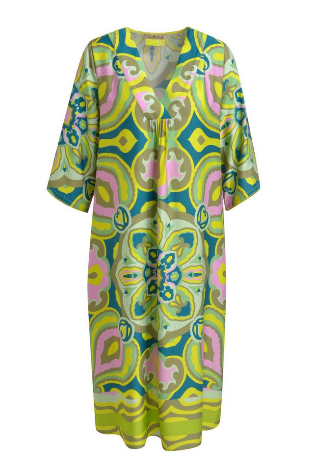 Smith & Soul Midikleid Kimono Dress - lime print von Smith & Soul