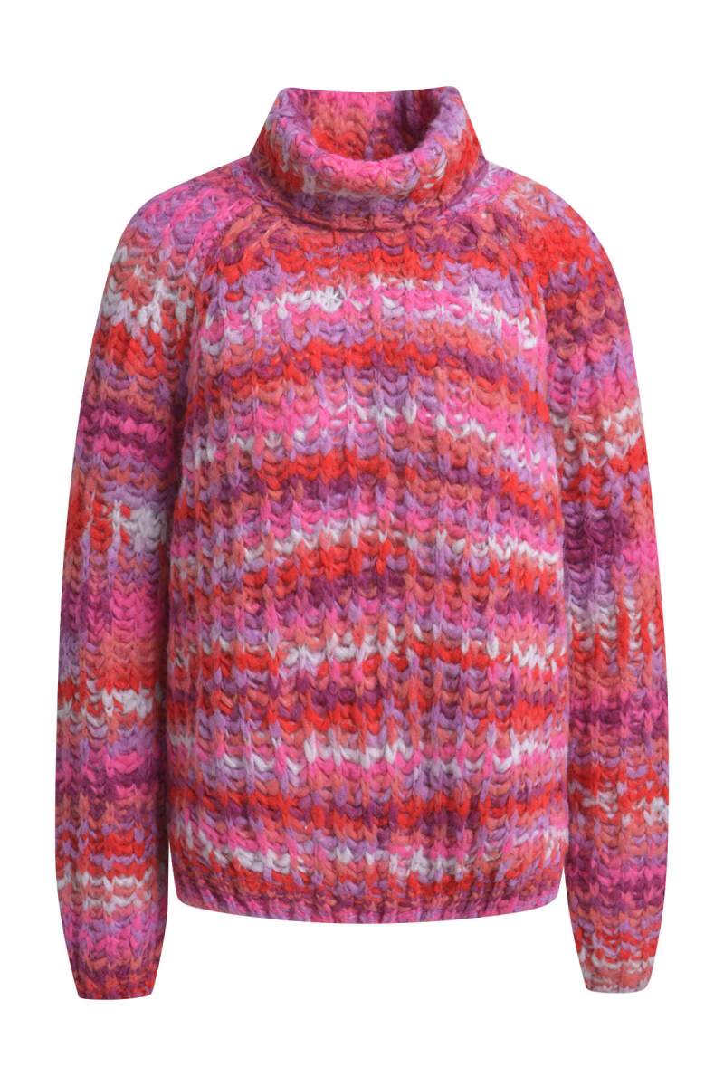 Smith&Soul - Multicolor High Collar Raglan Pullover cherry print - Gr. - XL von Smith&Soul