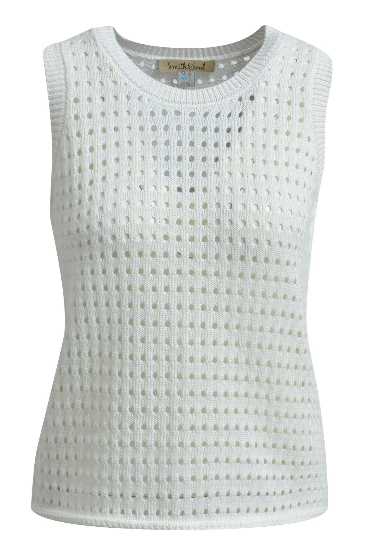 Smith&Soul - Net Crochet Top cream white - Gr. - S von Smith&Soul