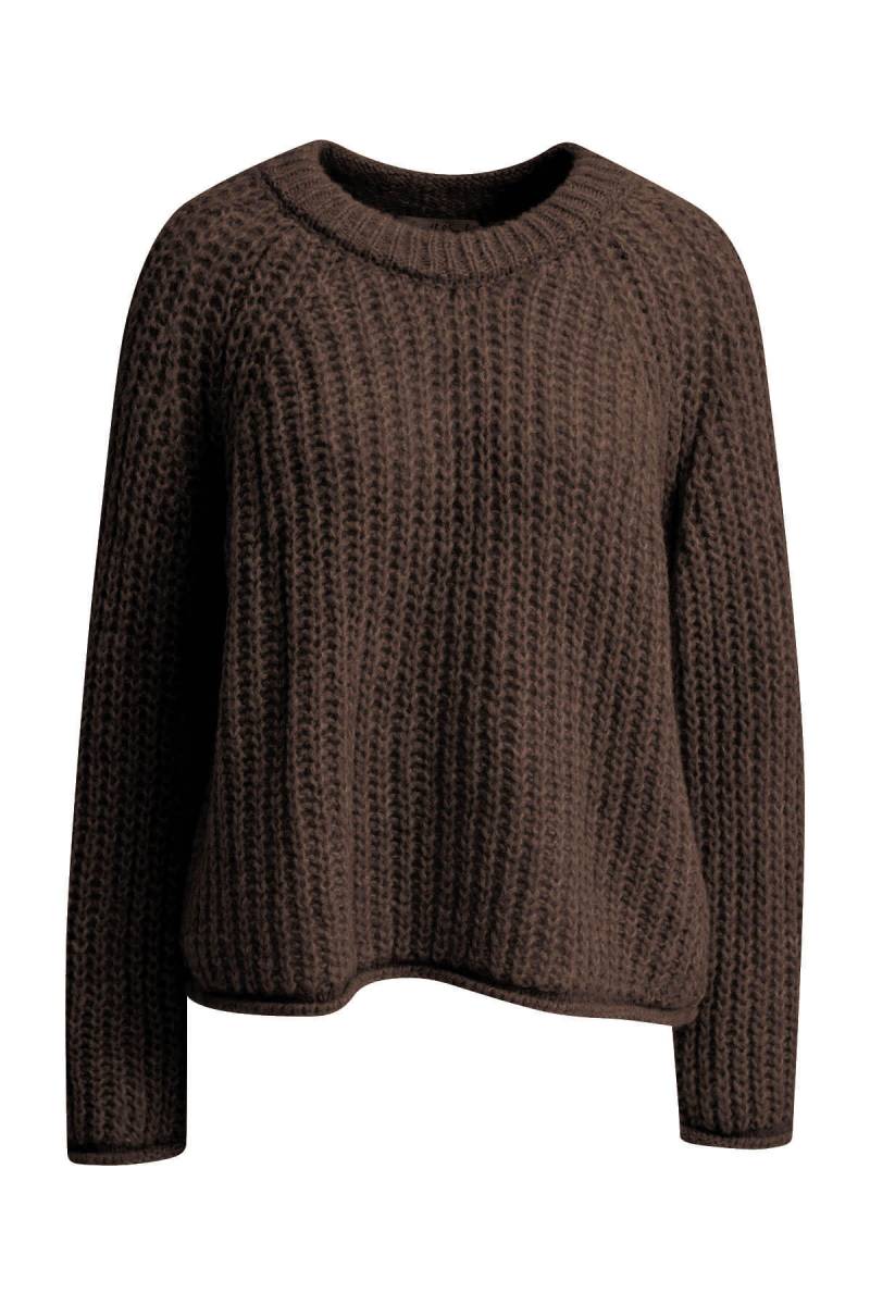 Smith&Soul - New Hairy Raglan Pullover dark brown - Gr. - L von Smith&Soul