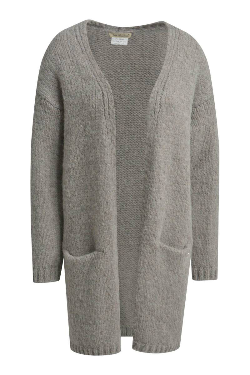 Smith&Soul - Open Cardigan Mid Length beige melange - Gr. - XS von Smith&Soul