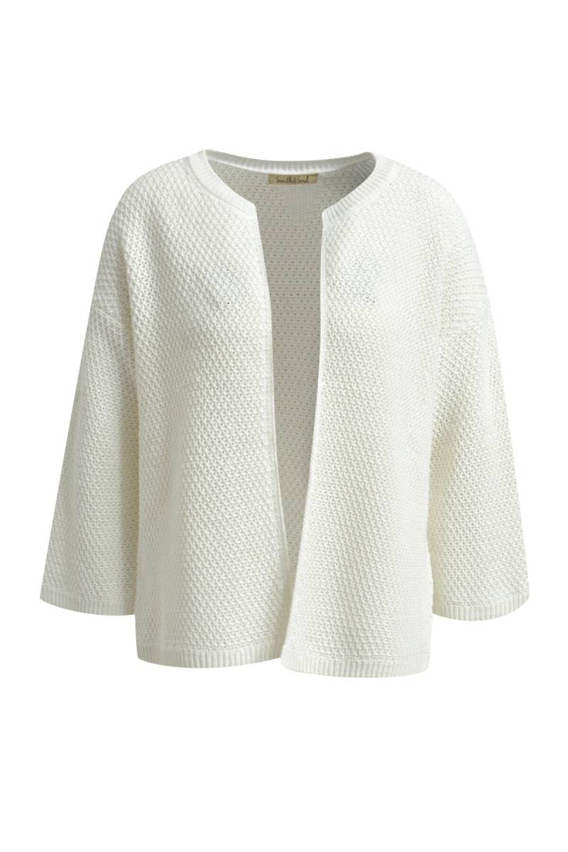 Smith&Soul - Open Honeycomb Cardigan offwhite - Gr. - M von Smith&Soul