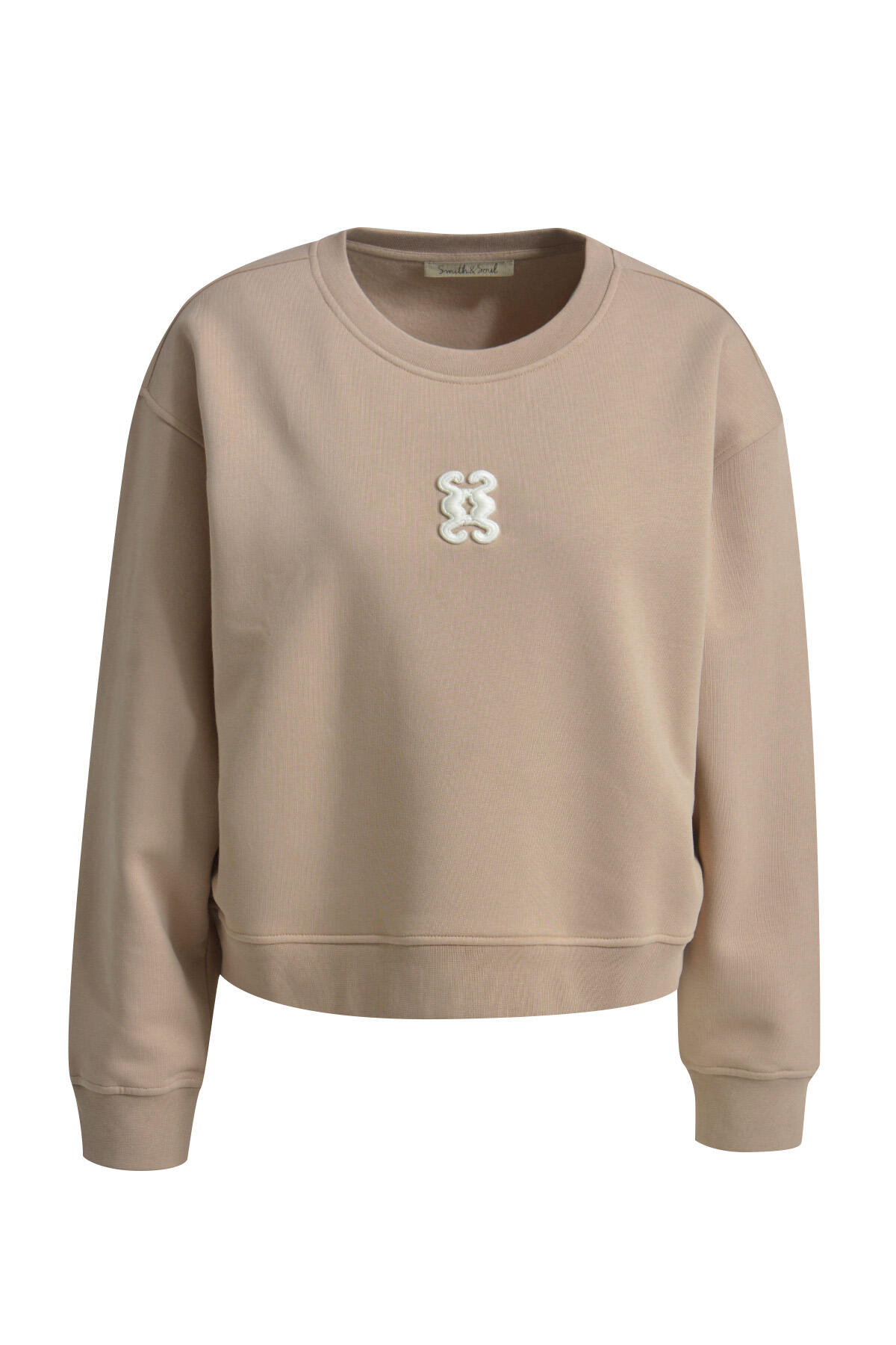 Smith&Soul - Oversize Cropped Sweatshirt camel - Gr. - M von Smith&Soul