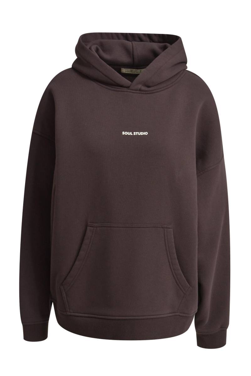 Smith&Soul - Oversize Hoodie Soul Studio choco - Gr. - L von Smith&Soul