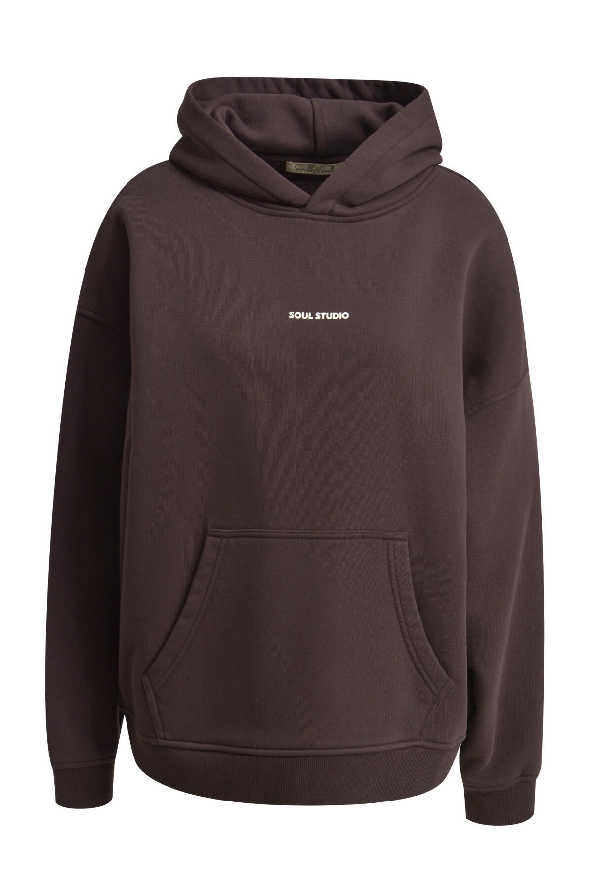 Smith&Soul - Oversize Hoodie Soul Studio choco - Gr. - XL von Smith&Soul