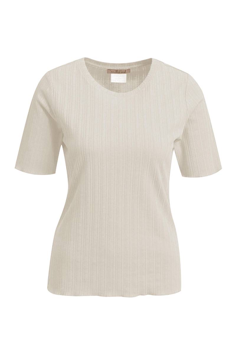 Smith&Soul - Pointell Jersey T-Shirt cream white - Gr. - XS von Smith&Soul