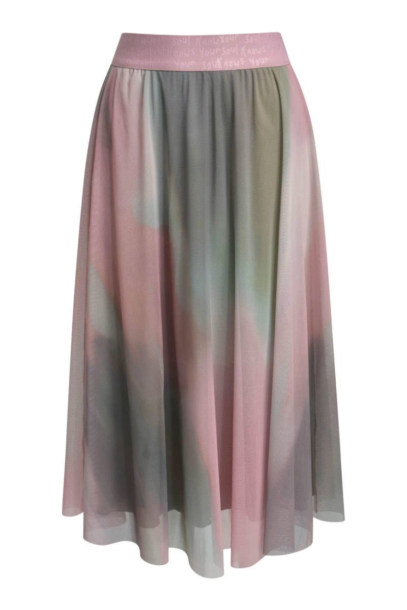 Smith&Soul - Printed Mesh Skirt khaki print - Gr. - XL von Smith&Soul