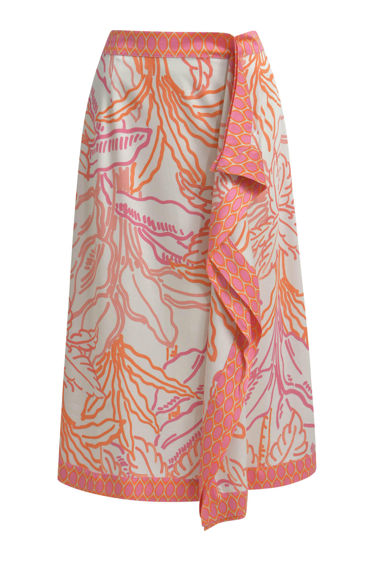 Smith&Soul - Printed Skirt coral print - Gr. - XXL von Smith&Soul