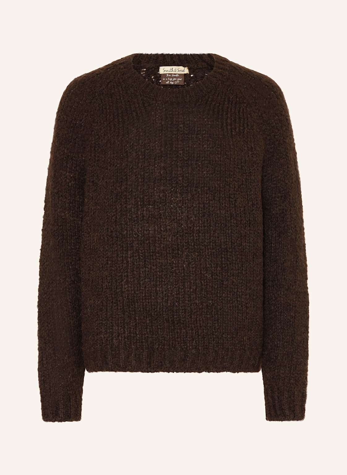 Smith & Soul Pullover Mit Alpaka braun von Smith & Soul