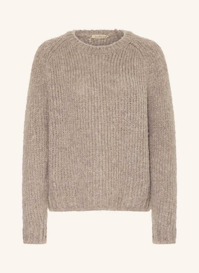 Smith & Soul Pullover Mit Alpaka grau von Smith & Soul