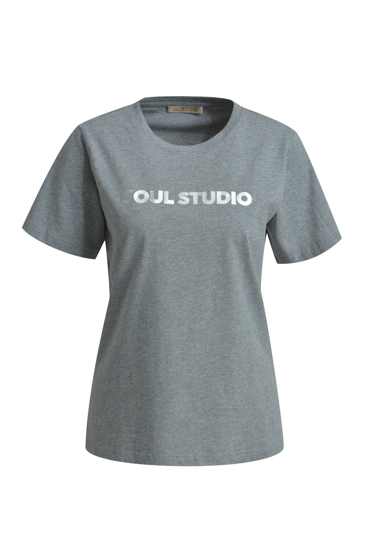 Smith&Soul - Regular T-Shirt Print grey melange - Gr. - XL von Smith&Soul