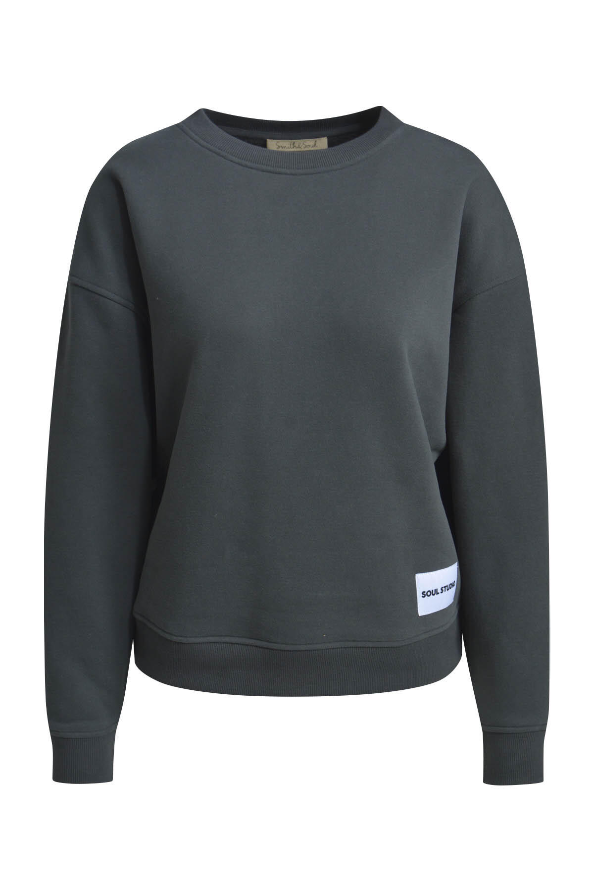 Smith&Soul - Relaxed Sweatshirt Soul Studio anthracite - Gr. - L von Smith&Soul