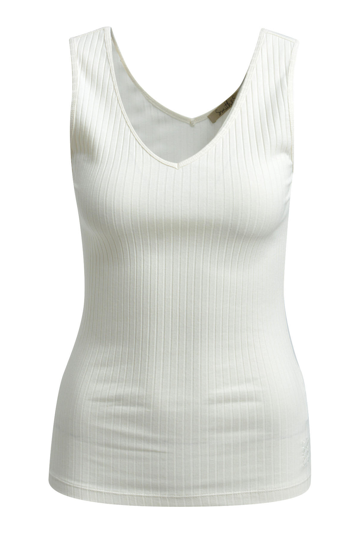 Smith&Soul - Rib Tanktop V-Neck cream white - Gr. - XL von Smith&Soul